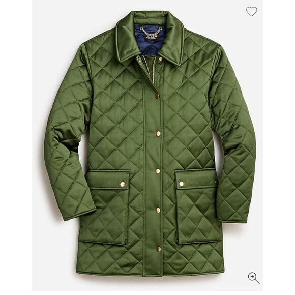 J Crew NWT quilted barn jacket - Picture 1 of 8